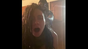 Jaw-dropping latina dreadhead gets bent over kitchen counter and gets her brains pounded out